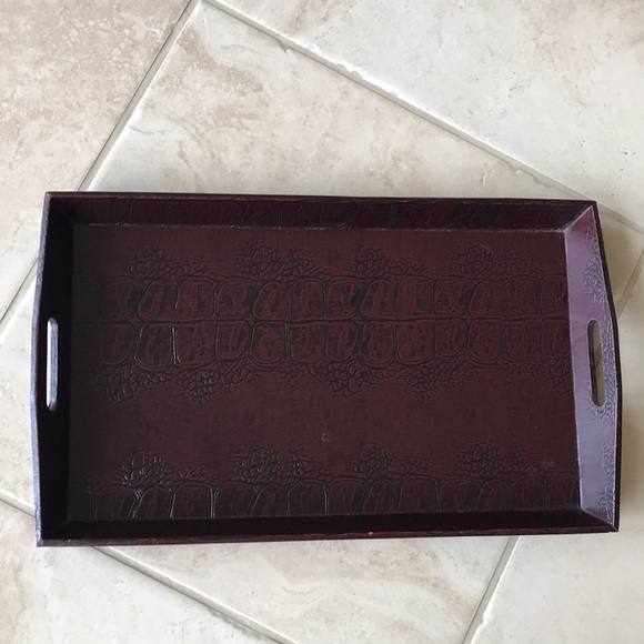 Serving/decorative tray with handles - Picture 6 of 16